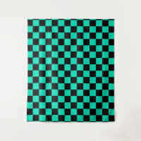 Green Black Chequered Check Pattern