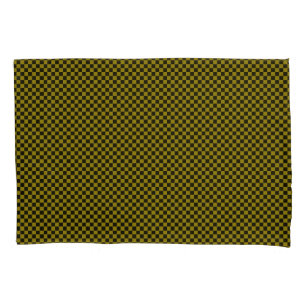 Green/Black Chequered Pair of Standard Pillowcase
