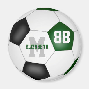green black custom soccer team colours magnet