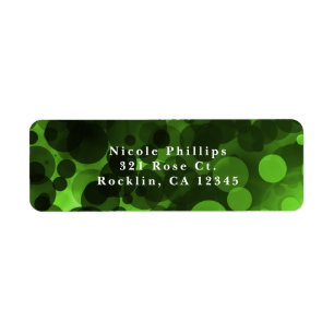 Green & Black Dots Modern Chic Party Invitation