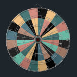 Green Black Gold and Rose Games Room Dartboard<br><div class="desc">Brightly coloured dartboard for classic game room,  man cave,  den,  party room.</div>