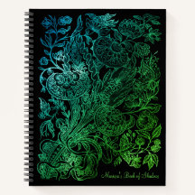 Green & Black Gothic Vintage Book of Shadows