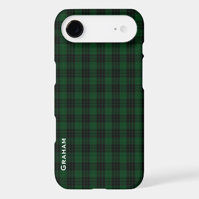 Green & Black Graham Clan Plaid iPhone 5 Case (Back)