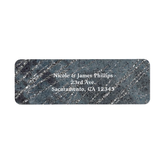 Green Black Grey Modern Marble Designer Chic (Front)