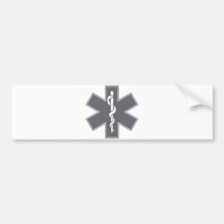 Green Black Grey Purple Nurse EMS Star of Life Bumper Sticker