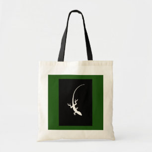 Green & Black Lizard Tote Bag