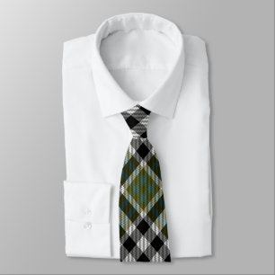 Green & Black Plaid Necktie