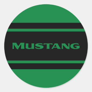 Green Black Race Stripes Shift Knob Sticker