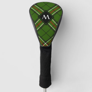 Green, Black, Red and White Tartan Golf Head Cover