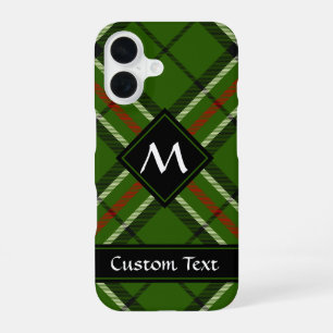 Green, Black, Red and White Tartan iPhone 16 Case