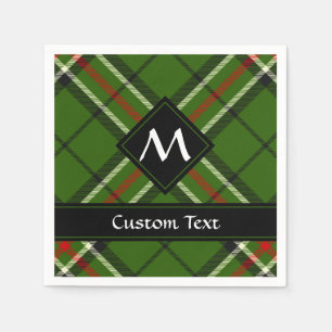 Green, Black, Red and White Tartan Napkin