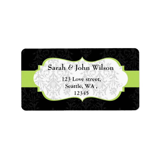 green black  ,return address label (Front)