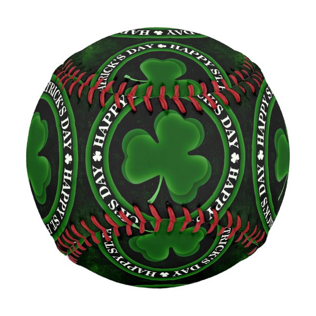 green/black Shamrock St Patrick's Day Thunder_Cove Baseball (Back)