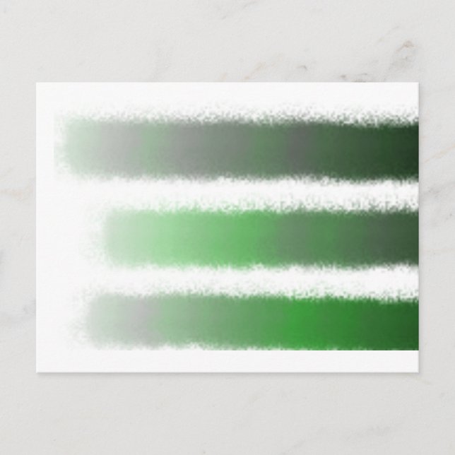 Green Black Stripe Postcard (Front)