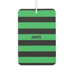 green black stripes car air freshener