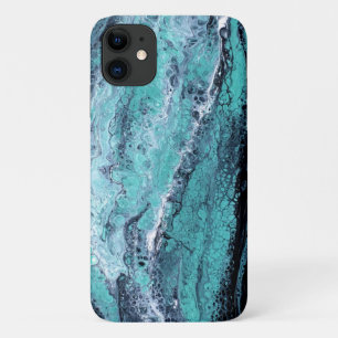 Green Black Swirl iPhone 11 Case