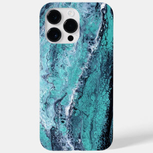 Green Black Swirl Case-Mate iPhone 14 Pro Max Case