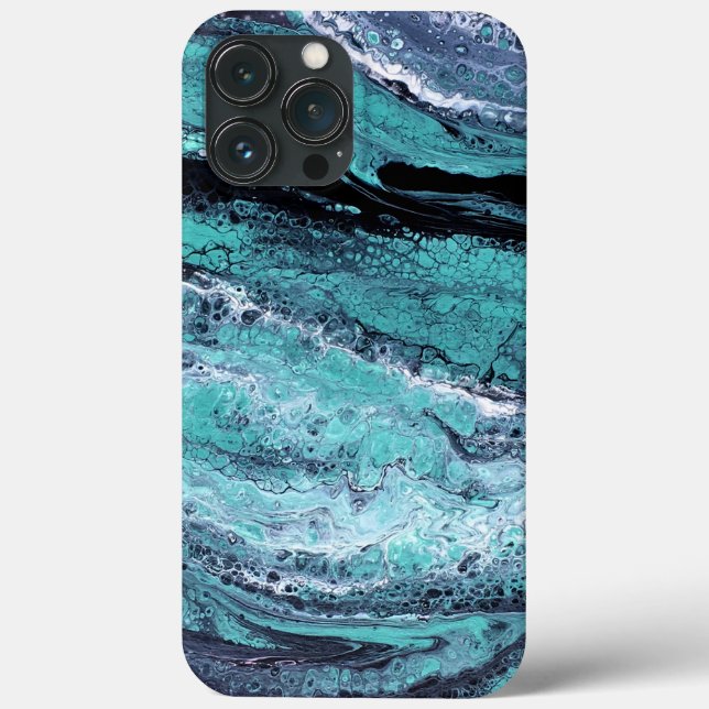 Green Black Swirl Case-Mate iPhone Case (Back)