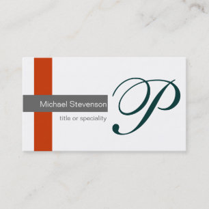 Green Black White Grey Red Stripes Business Card