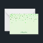 Green Blank Wedding Advice Card, Wife, Mummy<br><div class="desc">Clean blank card for wedding advice,  mum advice,  wife advice card to present in elegant way in confetti design.</div>
