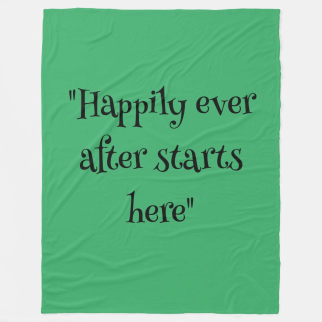 Green blanket watch your body (Front)