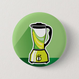 Green Blender vector 6 Cm Round Badge