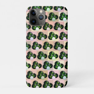 Green Block Art Lawn Bowls Pattern, iPhone Case