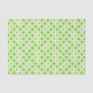 Green Blocks and Holly Tissue Paper