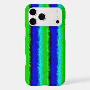 Green Blue abstract 3D rainbow pattern
