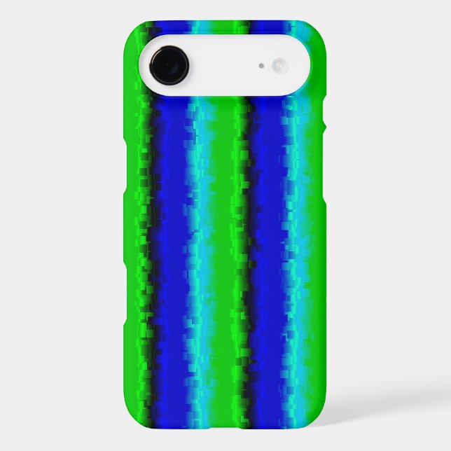 Green Blue abstract 3D rainbow pattern (Back)