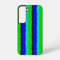Green Blue abstract 3D rainbow pattern