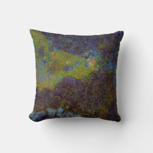 Green, blue, and brown mat cushion