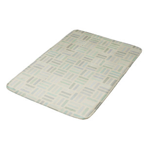 green, blue and purple Geometric Bath Mat