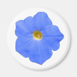 Green Blue and Yellow Petunia Magnet