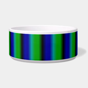 green, blue, black stripes