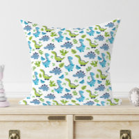 Green BLUE Dinosaur Pattern kids bedroom