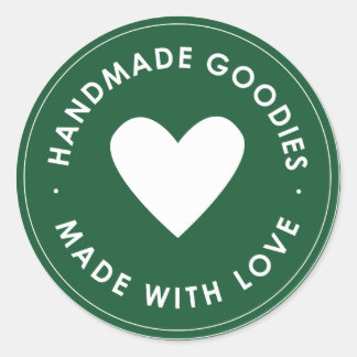 Green Blue Handmade Goodies Sticker