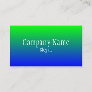 Green Blue Ombre Business Card