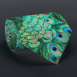 Green Blue Peacock Feather Pattern Tie. Tie<br><div class="desc">Green Blue Peacock Feather Pattern Tie. Customise by adding photo,  text,  name or image. Great birthday or Valentine gift for dad,  brother,  boyfriend,  groom or husband.</div>