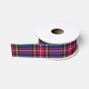 Green & Blue Plaid Grosgrain Ribbon