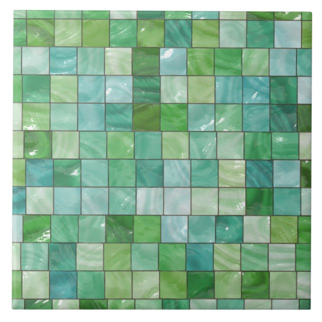 Green Blue Pool Tile Marble Pattern (Front)