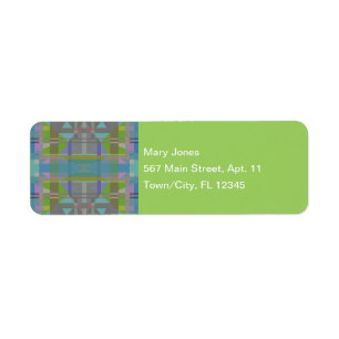 Green Blue Purple Geometric