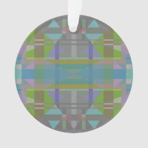 Green Blue Purple Geometric Ornament