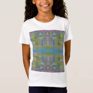 Green Blue Purple Geometric T-Shirt