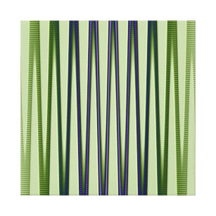 Green Blue Purple Modern Abstract Wave Pattern Canvas Print