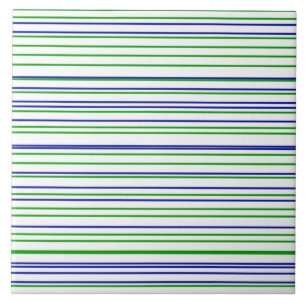 Green blue purple stripes modern custom pattern  tile