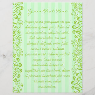 Green Blue Striped Swirled Flyer