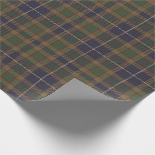 Green Blue Tartan Plaid Gift Wrapping Paper