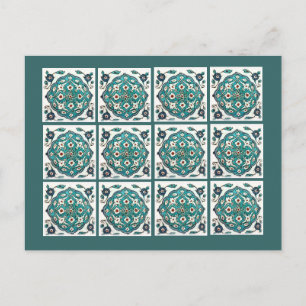 Green-Blue Tile Postcard