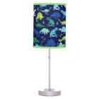 Green Blue Watercolor Dinosaur Silhouette Kids